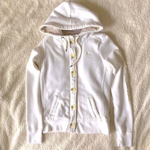 Vintage Y2k 90s NWT Abercrombie & Fitch Sherpa lined Hoodie